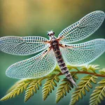 Neuroptera descansando en una hoja