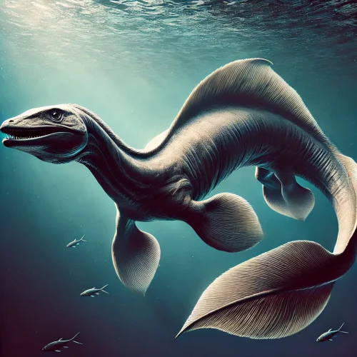 Basilosaurus: El Gigante Depredador del Eoceno y la Evolución de las Ballenas 1 Basilosaurus un cetáceo prehistórico con su cuerpo alargado y piel lisa.